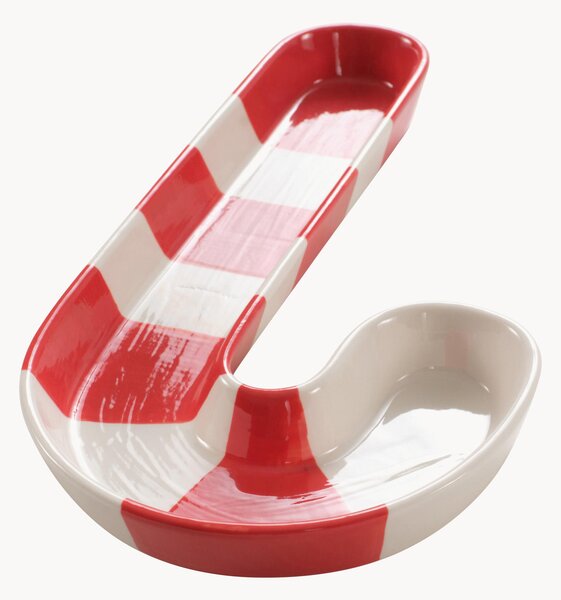 Porcelánový servírovací talíř Candy Cane