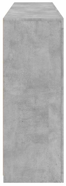 Příborník s LED osvětlením betonově šedý 162 x 37 x 100 cm 3209145