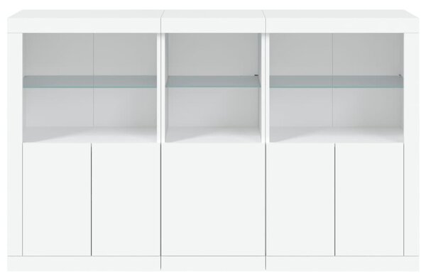 Příborník s LED osvětlením bílý 162 x 37 x 100 cm 3209142