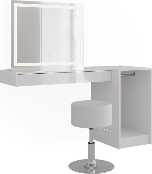 Toaletní stolek Vicco Sherry Bílá 100 cm 4 díly, Model 59562