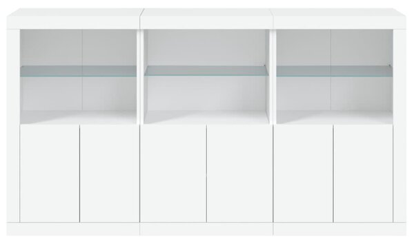 Příborník s LED osvětlením bílý 181,5 x 37 x 100 cm 3209149