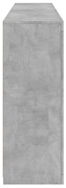 Příborník s LED osvětlením betonově šedý 181,5 x 37 x 100 cm 3209152