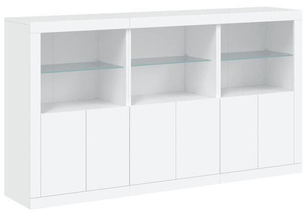 Příborník s LED osvětlením bílý 181,5 x 37 x 100 cm 3209149