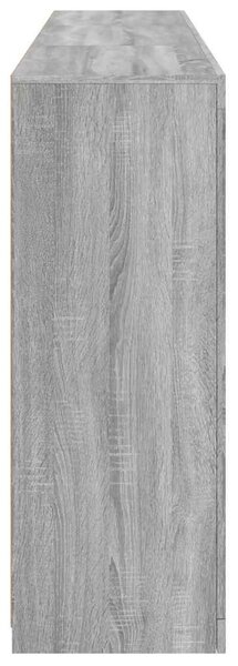 Příborník s LED osvětlením šedý sonoma 181,5 x 37 x 100 cm 3209154
