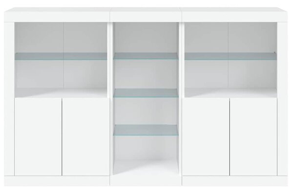Příborník s LED osvětlením bílý 162 x 37 x 100 cm 3209170