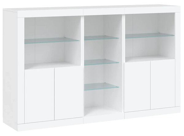 Příborník s LED osvětlením bílý 162 x 37 x 100 cm 3209170