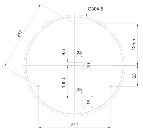 OSMONT IRI72786 IRIDA 3 stropní/nástěnné plastové svítidlo IP65 3000/4000 K 13W LED
