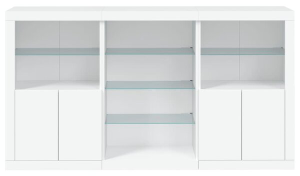 Příborník s LED osvětlením bílý 181,5 x 37 x 100 cm 3209177