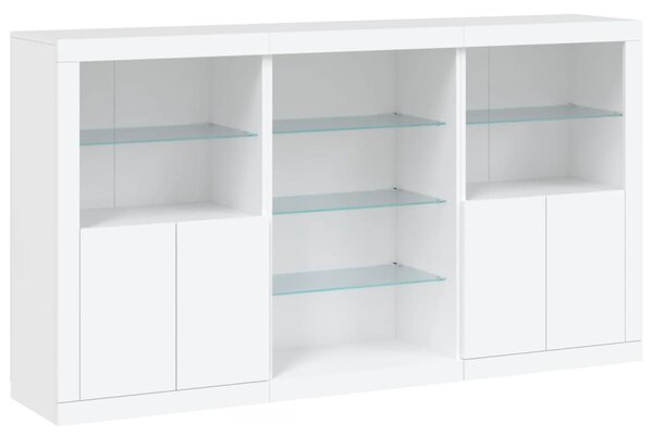 Příborník s LED osvětlením bílý 181,5 x 37 x 100 cm 3209177