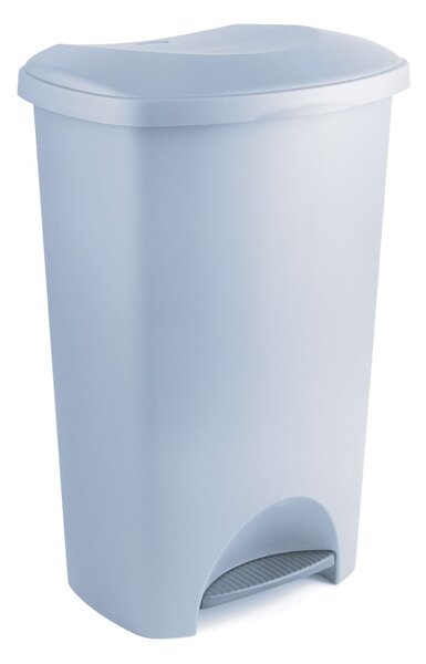 Šedý pedálový odpadkový koš z recyklovaného plastu Addis Eco Range, 50 l