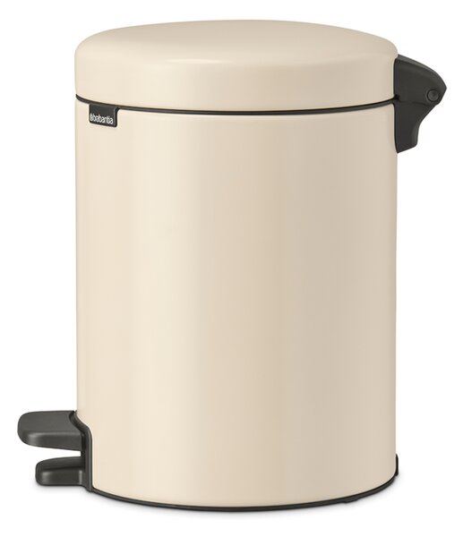 Brabantia pedálový odpadkový koš newIcon - 5 L, jemná béžová