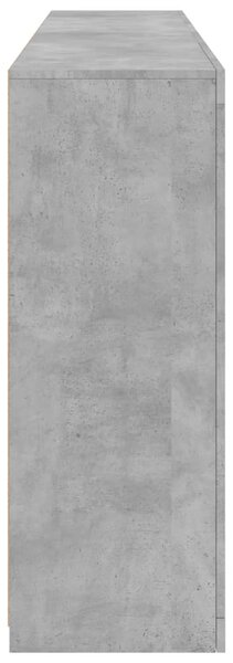 Příborník s LED osvětlením betonově šedý 181,5 x 37 x 100 cm 3209180