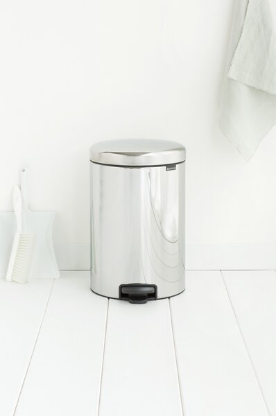 Brabantia pedálový odpadkový koš newIcon - 20 L lesklá ocel, kovové vědro