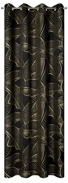 ZÁVĚS NA KROUŽCÍCH KIARA 140X250 CM VZOROVANÁ