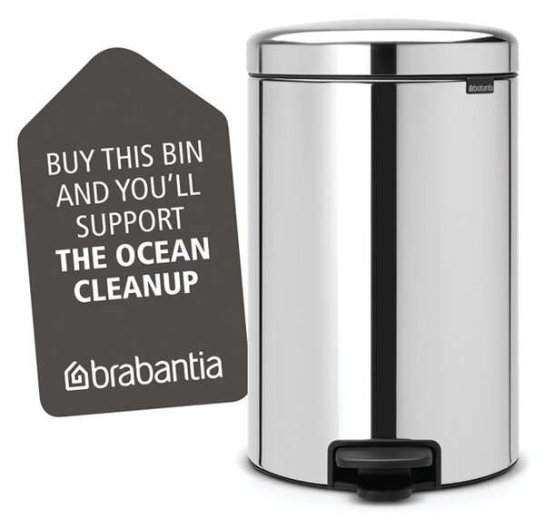 Brabantia pedálový odpadkový koš newIcon - 20 L lesklá ocel, kovové vědro