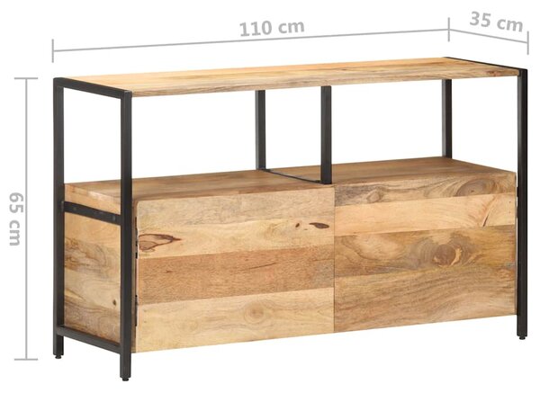 Příborník 110 x 35 x 65 cm masivní mangovníkové dřevo 320918