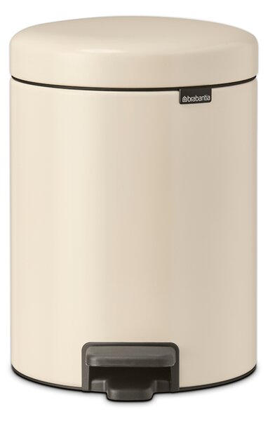 Brabantia pedálový odpadkový koš newIcon - 5 L, jemná béžová