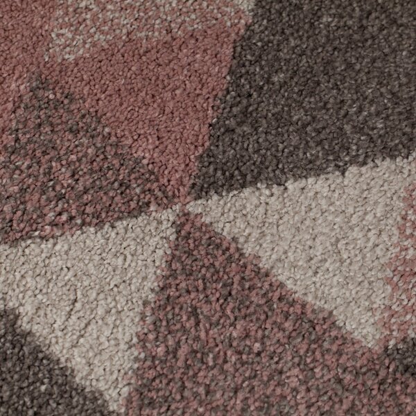Růžovo-šedý koberec Flair Rugs Nuru, 60 x 230 cm