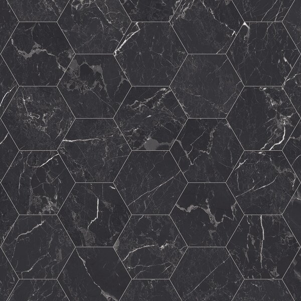 PVC podlaha Tarkett Iconik 240 Nero Marquine Hexa Grey