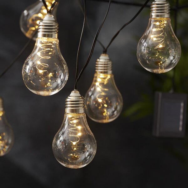 Světelný LED řetěz na solární napájení Glow