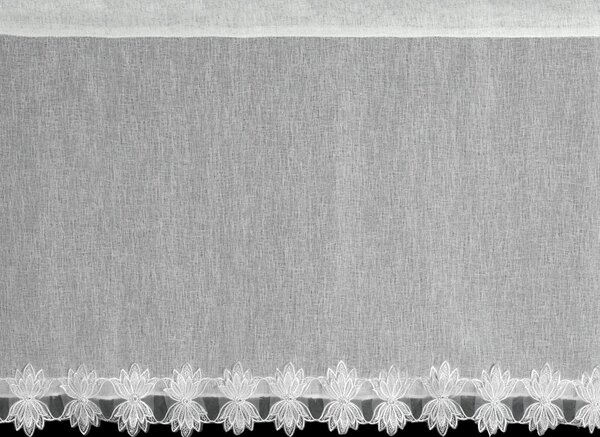 KRÁTKÁ ZÁCLONA NA PÁSCE SOPHIA 150X60 CM BÍLÁ