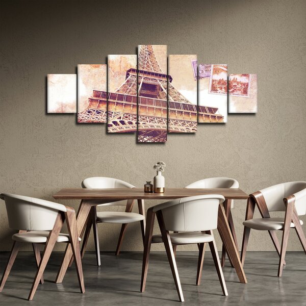 Obraz - Pohled z Paříže (210x100 cm)