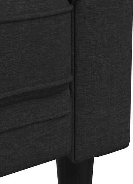 3dílná sedací souprava černá textil 3209193