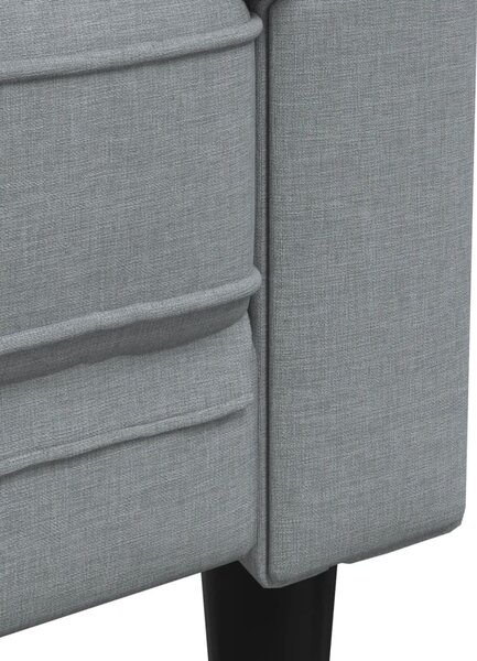 2dílná sedací souprava světle šedá textil 3209200