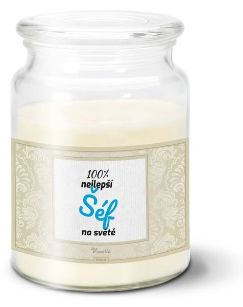 Sablio Svíčka 100% nejlepší šéf na světě - 500 g