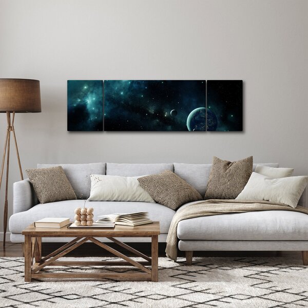 Obraz - Život ve vesmíru (170x50 cm)