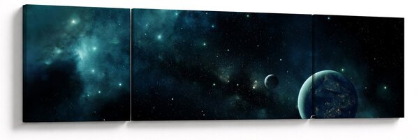 Obraz - Život ve vesmíru (170x50 cm)