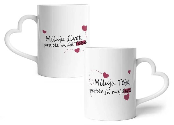 Sablio Hrnky Miluji život, protože mi dal tebe...: 2ks 330ml