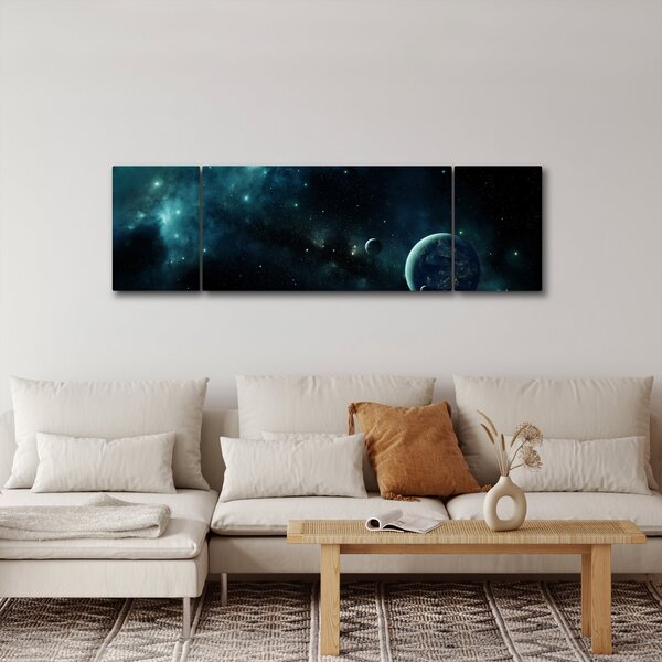 Obraz - Život ve vesmíru (170x50 cm)