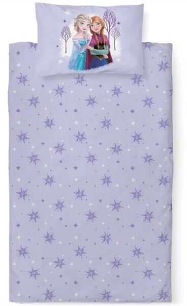 Povlečení do dětské postýlky Ledové království - motiv Anna a Elsa - 100% bavlna - 40x60 cm + 100x135 cm
