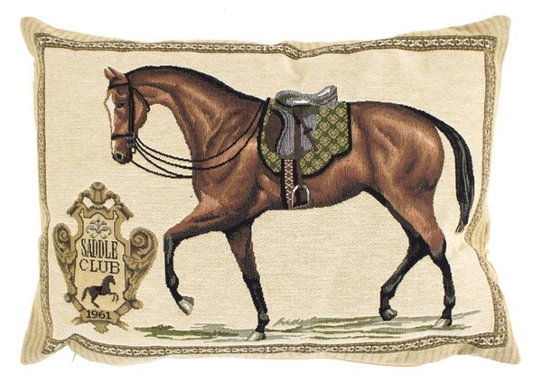 Gobelínový polštář Kůň Saddle Club - 45*15*31cm - Mars & More