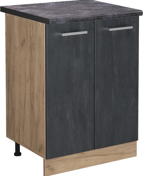 Spodní skříňka kuchyňské linky Vicco R-Line Černý beton 60 cm PD Antracit, Model 47512