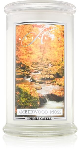 Kringle Candle Amberwood Moss vonná svíčka 624 g