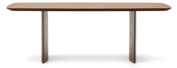 Hnědý jídelní stůl v dekoru ořechu 100x240 cm Litto – Kave Home