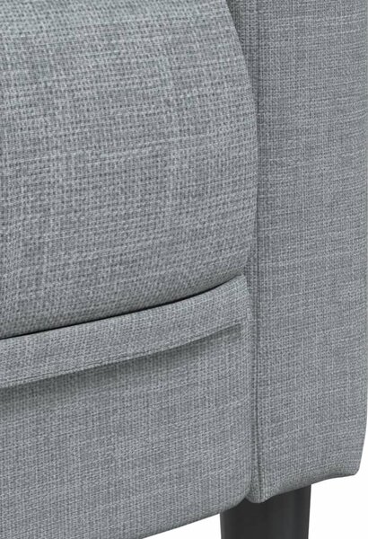 3dílná sedací souprava světle šedá textil 3209229