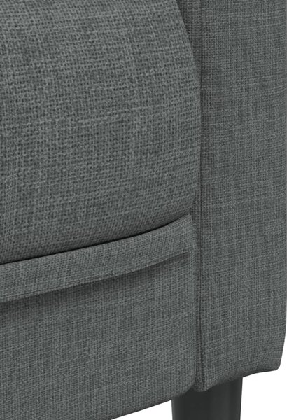 3dílná sedací souprava tmavě šedá textil 3209230