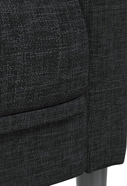 3dílná sedací souprava černá textil 3209231