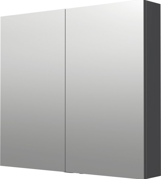 Zrcadlová skříňka Naturel 80x72 cm lamino šedostříbrná GALCA180