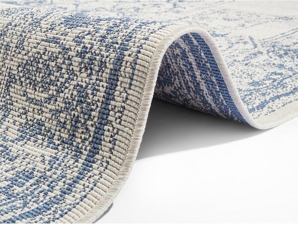 Modro-krémový venkovní koberec NORTHRUGS Borbon, 160 x 230 cm