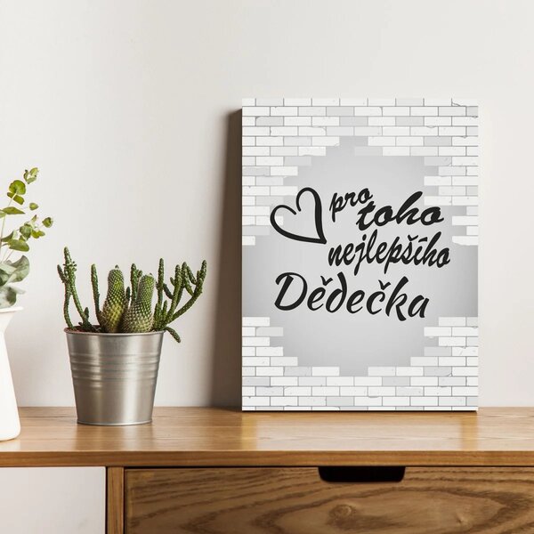 Sablio Dárková cedulka Pro toho nejlepšího dědečka: 30x40 cm