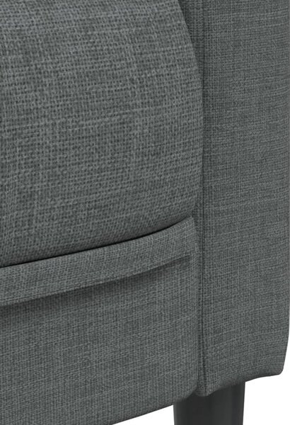 2dílná sedací souprava tmavě šedá textil 3209239