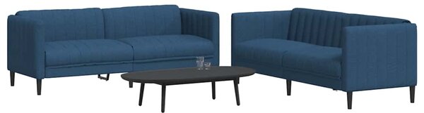 2dílná sedací souprava modrá textil 3209244