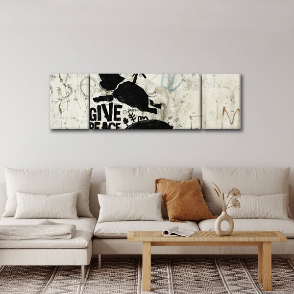 Obraz - Slon nad zemí (170x50 cm)