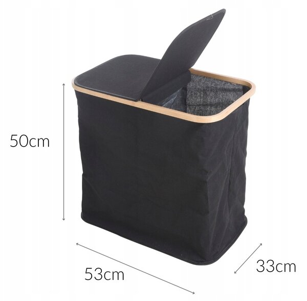 Volně stojící koš na prádlo Bathroom Solutions 85 l černý