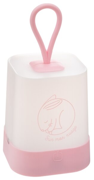 Atmosphera - LED Doty. dětské nabíj. noční světlo RABBIT LED/3,7V 1200mAh růžová