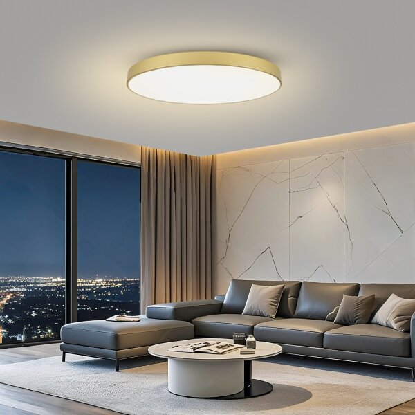 Brilagi-LED Stropní svítidlo POOL LED/128W/230V 3000/4000/6000K pr. 100 cm zlatá